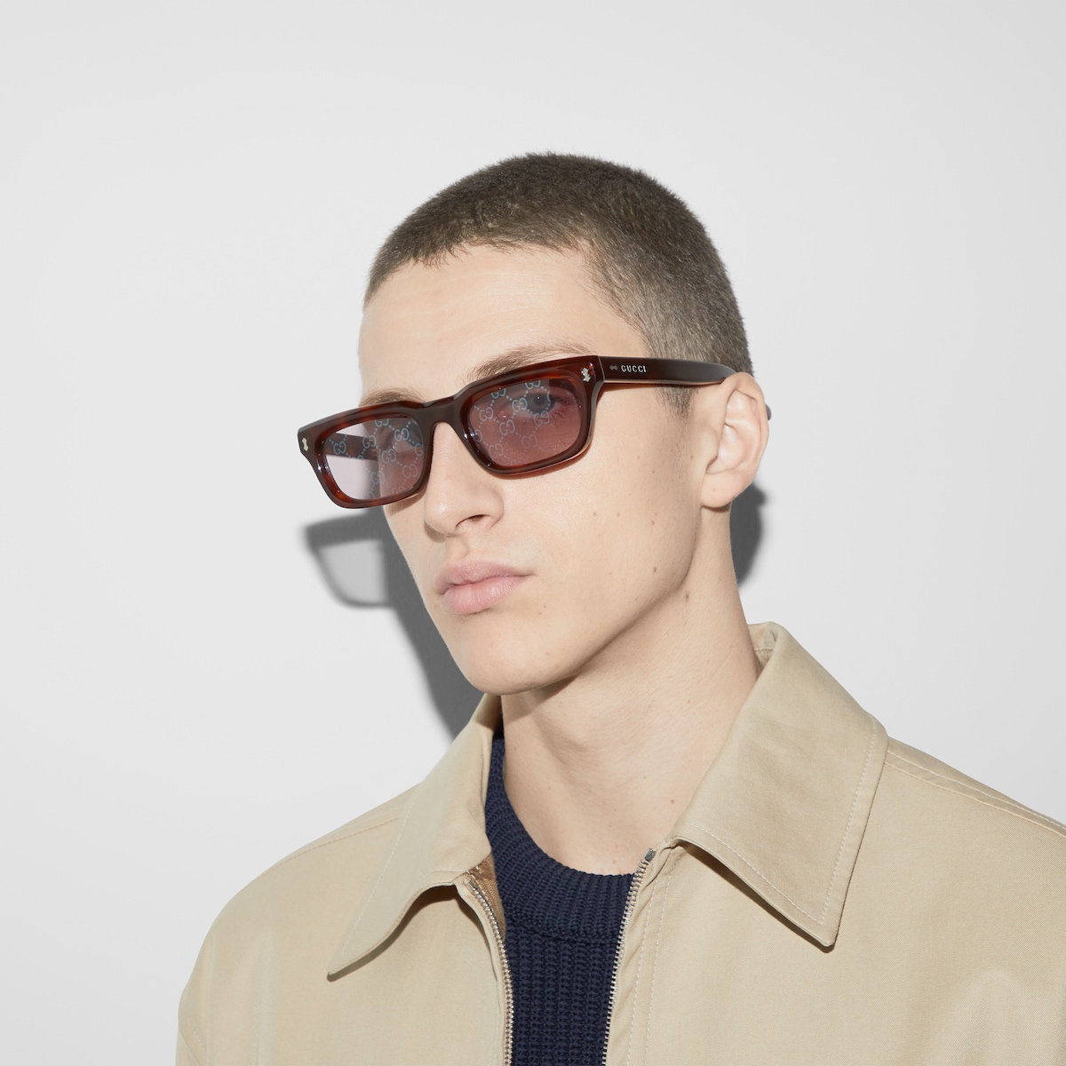 Rectangular frame sunglasses - Image 3